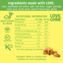 LOVE CORN Sour Cream & Chive Crunchy Corn Snack 115g x 6 Bags  Healthy Snacks Ideal for Gluten Free & Vegan Diets  Low Sugar Alternative for Crisps, Mixed Nuts & Pretzels  Perfect To Graze On