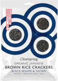 Clearspring Organic Japanese Brown Rice Crackers (Black Sesame, 1)