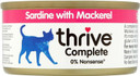Thrive Cat Food Complete Chicken and Turkey, Pack of 6 & Cat Food Complete Tuna with Salmon, Pack of 6, 75 g (Pack of 6)