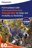 Flexadin Joint Care for Cats | Joint Supplement Chews for Cats | Aids Mobility & Flexibility | Glucosamine, Chondroitin, Omega 3 & Vitamin E | 60 Chews