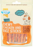 Good Boy Chicken & Rice Sticks - Low Fat Natural Dog Treats - Rawhide Free Recipe - Bulk Box - 10 x 90g