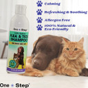 One Step Flea & Tick Shampoo for Dogs & Cats 100% Natural, Allergen Free, Scent of Lavender 250ml