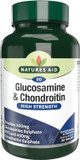 Natures Aid Glucosamine Sulphate 500mg & Chondroitin 400mg - High Potency Joint Supplement - Supports Mobility, Flexibility, Cartilage & Collagen Health - Gluten-Free, Non-GMO - 60 Capsules