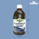 Natures Aid Glucosamine MSM & Chondroitin with Vitamin C Liquid 500ml - High Strength Joint Support - Mobility & Cartilage Health, Collagen Formation - Vegan, Non-GMO, Gluten-Free Supplement