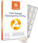 Healthspan Fast Release Glucosamine 70 Plus | 120 Capsules | with Vitamin C & Vitamin D3 | Easy to Digest | Calcium | Ginger | Vegetarian