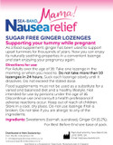 Sea-Band Mama! Sugar Free Ginger Lozenges, Motion Sickness, Nausea and Morning Sickness Relief while Pregnant (24 Lozenges, Pack of 1)