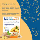 Sea-Band Nausea Relief Ginger Capsules for Travel Sickness Relief, 25 g, 20 Count