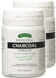 J.L Bragg's Charcoal Tablets 100, Pack of 2