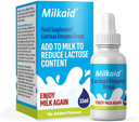 Milkaid Lactase Enzyme Drops 15ml  Lactose Intolerance Relief  Reduces Milk Lactose  Unflavoured
