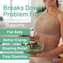 CURA NUTRITION CURAZYME Tolerance (90 Capsules) Food Intolerance Digestive Enzymes Supplement for Gut Health Support, Broad Spectrum Enzyme Complex for Bloating, Heartburn, Digestion Relief, Vegan