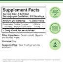 Phosphatidylcholine 1,200 mg Enhanced Version of Sunflower and Soy Lecithin | Non - GMO Support Brain Health (210 Softgels)