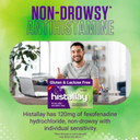 Histallay Hayfever & Allergy Relief Tablets, 10 Tablets, 120mg Fexofenadine, Antihistamine 24hr Relief, Acts Within 1hr, Relieves Hayfever, Pet, Dust and Mould Allergies Histallay Hayfever & Allergy Relief Tablets, 10 Tablets, 120mg Fexofenadine, Antihistamine 24hr Relief, Acts Within 1hr, Relieves Hayfever, Pet, Dust and Mould Allergies
