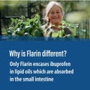 Flarin Joint and Muscular Pain Relief, 200 mg Soft Capsules, Muscle, Rheumatic, Joint and Back Pain Relief, Lipid Ibuprofen, Unique Lipid Formulation, Painkillers, 16 Soft Capsules