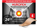Nurofen 200mg Pain Patches - 4 Pack For Knee, Period, Muscle, Bone & Joint Discomfort, Ibuprofen 24H Relief Solution