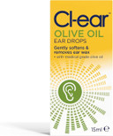 Cl-ear Pharmacutical Grade Olive Oil Ear Drops - Easy Squeeze Bottle for Wax Removal, Itchy Ear Soothing & Dry Ear Care, Blocked Ear Solution - Expert Ear Care, Audiologist Recommended - 15ml (1 Pack)