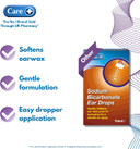 Care Sodium Bicarbonate Ear Drops, Simple, Effective and Gentle, Softens Ear Wax, Suitable from Children 1+ Years Old, Dropper Included, 10ml Drops