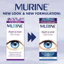 Murine Bright & Moist Eye Drops to Whiten Eyes as Well as Hydrating and Soothing Dry and Sensitive Eyes, 15ml