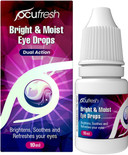 Ocufresh Bright & Moist Eye Drops | for Dazzling White Eyes | Whitens red Eyes | Added Moisturising Formulation | Easy to Carry on-The-go | Gentle on Eyes | Suitable for All Eye Colors | 10ml