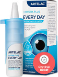 Artelac Eye Drops for Dry Eye, Every Day, Preservative Free Dry Eyes Treatment, Contact Lens Friendly, Relieves Symptoms of Tired, Stressed & Teary Eyes with Hydrating Action, Artificial Tears, 10ml