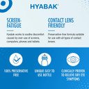 Hyabak Eye Drops - Moisturising & Refreshing Drops Gentle and Long-Lasting Relief From Long Screen Use & Contact Lens Wearers Preservative-Free 10 ml