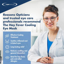 The Eye Doctor Allergy Relief Pack - Reusable Cold Eye Compress & 20x Single Use Eye Wipes for Allergy & Hayfever - Inflammation, Watery Itchy Eyes, Headaches & Migraines - Cooling Soothing Therapy