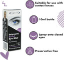 The Eye Doctor Eye Mist Intensive Relief Twin Pack - Soothes Irritated Tired Dry Eyes - Preservative Free - Contains Pro-Vitamin B5 - Suitable for Contact Lenses - 2X 10ml Spray Bottle