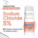Natklor Sodium Chloride 5% Eye Drops for Corneal Oedema | Hypertonic Saline Drops | Preservative Free Novelia Bottle Technology | 10ml