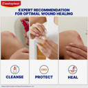 Elastoplast Water Resistant Plasters (40 Pieces), Dirt and Water Resistant Strip Plasters, Waterproof Plasters, Strong Adhesion, All-Purpose First Aid Plasters, Various Sized Plasters, Tan