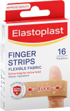 Elastoplast Extra Flexible Finger Strip Plasters (16 Pieces), Flexible and Durable Plasters for Fingers, Stretchy Fabric Plasters, Plasters Waterproof Elastoplast Extra Flexible Finger Strip Plasters (16 Pieces), Flexible and Durable Plasters for Fingers, Stretchy Fabric Plasters, Plasters Waterproof