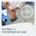 Leukomed - Sterile Wound Dressing - Breathable and Flexible First-aid Plasters Ideal for Postoperative Care - White - 8 cm x 10 cm - Box of 5