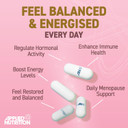 Applied Nutrition - Solutions - Menopause Complex - Vegan Capsules with Natural Hormonal Support - Best Fatigue Relief - Best Immune Support - Enhances Hormonal Balance - (60 Capsules  30 Servings)
