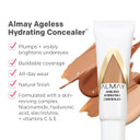 Almay Anti-Aging Concealer, Face Makeup With Hyaluronic Acid, Niacinamide, Vitamin C & E, Hypoallergenic-Fragrance Free, 050 Deep, 0.37 Fl Oz (Pack Of 1)050 Deep