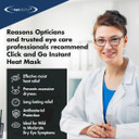 The Eye Doctor Click & Go  Instant Reusable Gel Pack Hot Eye Compress for Dry Eye, Blepharitis and MGD Treatment  Use The Eye Mask Anywhere Instantly, no Need to Microwave
