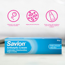 Savlon Burns & Scalds 0.25% w/w Cream (1 x 30g) & Savlon Antiseptic Cream (1 x 100g), Fast-Acting Relief, Soothing, Healing, Reduces Swelling and Discomfort, Essential First Aid Bundle (Pack of 2)