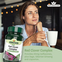 Natures Aid Red Clover Complex  with Isoflavones, Sage, Ginseng & Liquorice  Supports Womens Health, Hormonal Balance & Menstrual Comfort  Vegan, Gluten-Free, Non-GMO Supplement - 60 Tablets