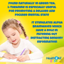 Health4All Kids L-Theanine 50mg 180 Tablets. Focus for Children. Supports Attention & Concentration. Natural Orange Flavour Chewable L-Theanine. Vegan