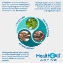 Health4All Load Off Adaptogen Complex 120 Capsules 2 Months Supply, Ashwagandha, Rhodiola Rosea & L-Theanine, Anxiety and Stress Support Supplement, Vegan Capsules (not Tablets) | Made in UK