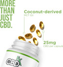 CBDfx 750mg CBD High Strength Broad Spectrum Soft Gel CBD Capsules, 25mg CBD per Capsule, Organic, Gluten-Free, 30 Capsules in Total (15-30 Days)