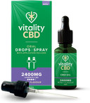 Vitality CBD Oral Spray in MCT Oil, 1200 mg, Natural, 30 ml, NO THC