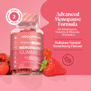 Menopause Gummies - Menopause Supplements with Sage Leaf, Maca Root, Ashwagandha & Probiotics for Women- Hormone Balance for Women - Post & Perimenopause Supplements - Vegan - 60 Gummies - Novomins
