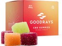 Goodrays - CBD Gummies - High Strength 30 x 25mg Mixed Fruits CBD Edibles - Reduce Stress, Calm Anxiety, Unwind, Improve Sleep