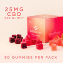 Goodrays - CBD Gummies - High Strength 30 x 25mg Mixed Fruits CBD Edibles - Reduce Stress, Calm Anxiety, Unwind, Improve Sleep