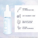 TRIP CBD Oil 1000 mg (Strong - High Strength): Wild Mint CBD Drops (15 ml) | Vegan, Gluten Free, No-THC Flavoured CBD Oil Blended with MCT Coconut Oil| Feel Less Stress, Sleep & Anxiety Relief