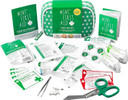 Mini First Aid Super Safety Bundle  Mini First Aid Kit (90 Items) - Hot & Cold Gel Pack, CPR Mask Keyring, Instant Cold Pack 2, & Paediatric First Aid Made Easy Book