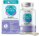 Health & Her Sleep+ Supplements for Women - Women's Multivitamin with Lavender, Chamomile & Magnesium - Vegan, Gluten-Free - 2 Month Supply, 60 Capsules