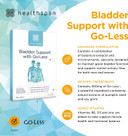 Healthspan Bladder Support with Go-Less® | for Good Bladder Health & Urinary Flow | 300mg Go-Less® | Pumpkin Seed Extract & Soy Germ Extracts | Added Vitamin B6, D3 & Zinc | Vegan (120 Capsules)
