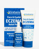 Grahams Natural Face & Eyelid Relief Pack  Clinically Proven Eczema Face Cream (50g) + Eyelid Oil (50ml)  Soothing Treatment for Dry, Itchy Skin, & Dermatitis | Steroid-Free for Sensitive Skin