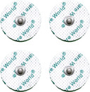 Tens Electrode Pads (4pcs) Round Self-Adhesive Electrodes with 3.5mm Stud Connection Targeted Pain Relief Compatible with Beurer, Sanitas Tens Devices