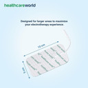 Tens Electrode Pads 10x5cm Self-Adhesive Electrodes (4 pcs) Compatible with Neurotrac, Tenscare, Auvon, Elle tens Machines for Knee, Shoulder, Back, Muscle Pain Tens Electrode Pads 10x5cm Self-Adhesive Electrodes (4 pcs) Compatible with Neurotrac, Tenscare, Auvon, Elle tens Machines for Knee, Shoulder, Back, Muscle Pain