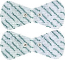 Healthcare World Wireless TENS Electrode Pads Self-Adhesive Gel Pads with 3.5mm Stud Connection Butterfly Shaped Pads Compatible with Beurer, Sanitas, KTR-2492 and Yucen Tens Machines